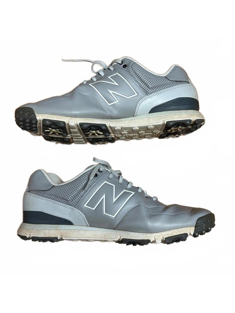 NEW BALANCE Men's 574 Golf Shoe NBG574GR Grey Silver White  Size 12 MSRP $139.99
